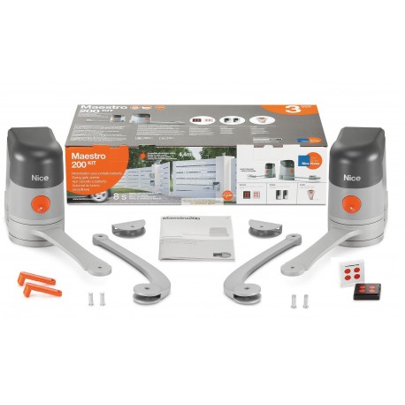 NICE HOME Motorisation portail battant MAESTRO 200 START KIT 