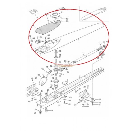 Mhouse WG20 Bloc aluminium haut verin de remplacement