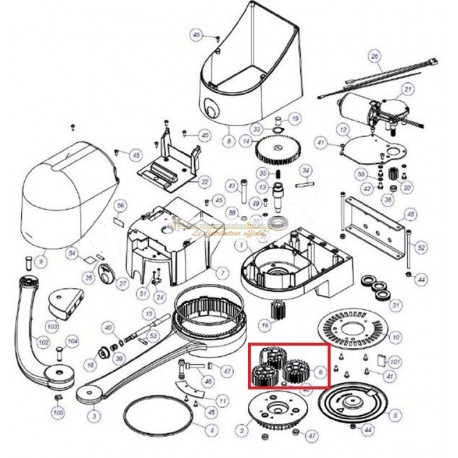 Mhouse Lot roues crantées n°6 WS2000
