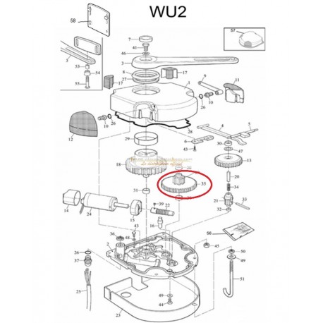 Mhouse Pignon intermédiaire WU2