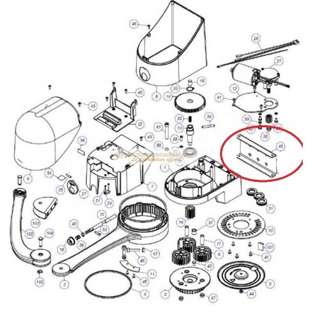 Platine de fixation pilier Ws2000S